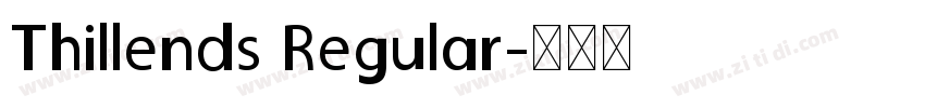 Thillends Regular字体转换